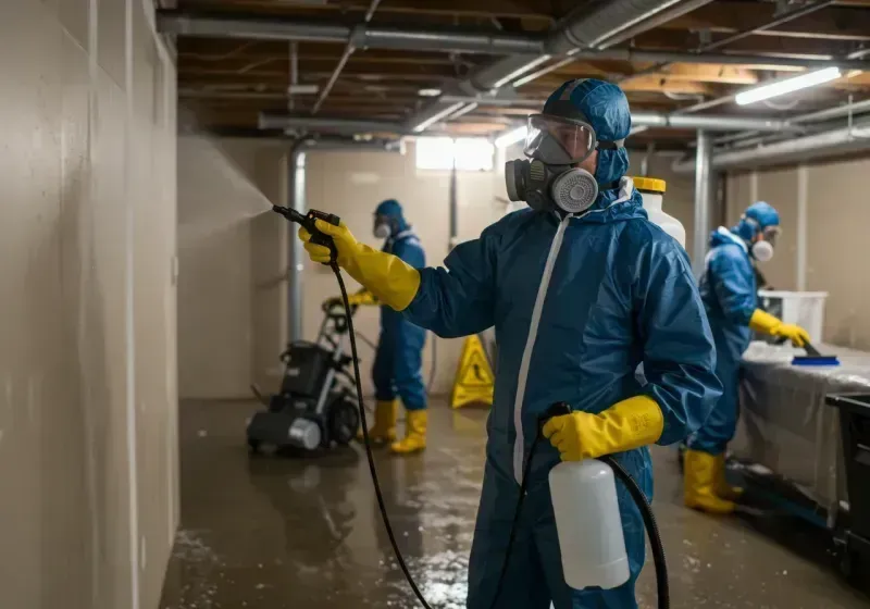 Basement Sanitization and Antimicrobial Treatment process in Fort Payne, AL